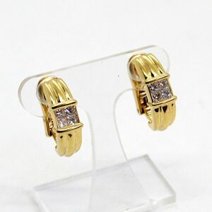 ◎中古美品◎１８金　ダイヤ　計0.59ct　ピアス