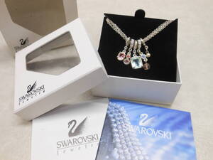 #36276 SWAROVSKI スワロフスキー ネックレス チャーム マルチカラー ペンダント 箱付