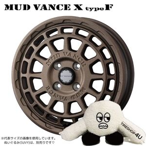 4本セット マッドヴァンスX タイプF VANCE 14x4.5J 4/100 +45 FBR ブリヂストン ニューノ NEWNO 155/65R14 低燃費タイヤ スペーシア ラパン