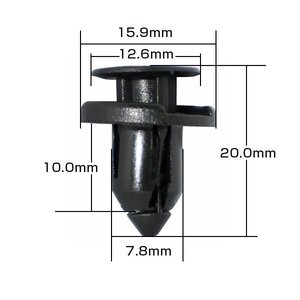 メール便 マツダ純正互換 9S9AK-08327同等 フェンダーライナー プッシュプルリベット VOSTONE BC5112 10個