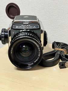 ゼンザブロニカ ZENZA BRONICA S2 S2A NIKKOR-O.C 50mm F2.8 CB169634 CM203706 シャッターOK ジャンク