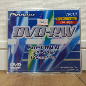 Pioneer DVD-RW for VIDEO with CPRM DVS-RW47B 日本製 未開封