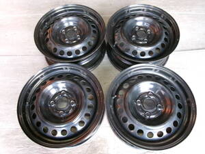 【ホンダ】シャトル グレイス GKフィット 純正スチールホイール 15x6J 4-100 +50 ハブ56☆4本セット 50113-10 検)インサイト