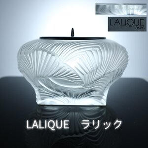 【志】K0406 LAUQUE ラリック 水指 茶道具 ガラス工芸 共箱