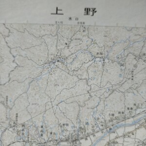 地形図 三重県●上野●5万分の1●昭和53年発行●1枚●折り畳んで発送します