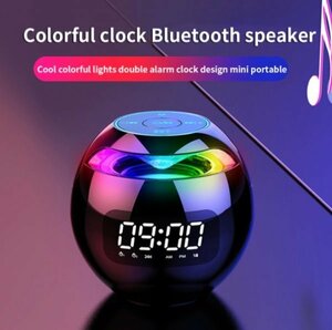 【新品・送料無料】★Bluetooth対応の【多機能】ワイヤレススピーカー ・時計/TFカード対応！★【好評】につき残り１個（早者勝品）！