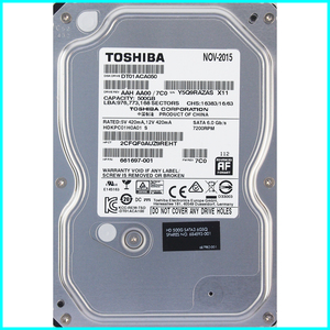 TOSHIBA DT01ACA050 HP P/N 661697-001 3.5インチ SATA600 500GB 745回 15889時間