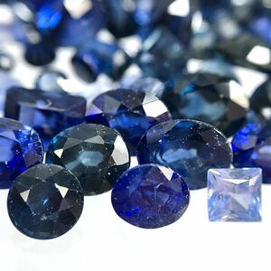 (天然サファイアおまとめ50ct)m 裸石 宝石 Sapphire sapphire サファイア コランダム 藍玉 jewelry ジュエリー i②