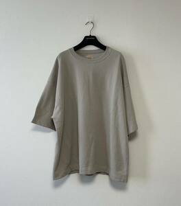 【未使用品】Sanca/サンカ/HI GAUGE FLEECE CREW/Tシャツ/size3/グレージュ