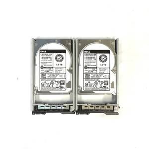 S6091061 DELL 1.8TB SAS 10K 2.5インチ HDD 2点【中古動作品】1113