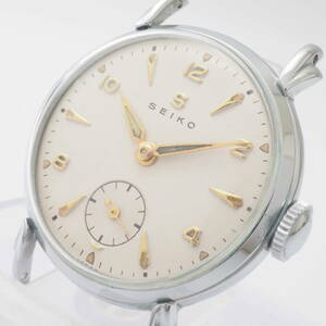 【希少品】セイコー スモールセコンド 1737 SEIKO SS 手巻き ゴールド×シルバー レディース 女性 腕時計 フェイスのみ[312822-AO5