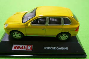 【希少・新品】REAL-X1/72 ミニカーコレクション★ PORSCHE CAYENNE ☆ イエロー