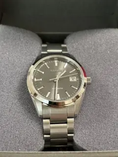 ほぼ未使用❗️ CITIZEN NB1050-59H自動巻き時計　グレー文字盤