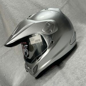 ★新品 Arai TOUR CROSS 3 57-58cm Mサイズ アライ ツアークロス3 シルバー フルフェイス ヘルメット 22年製 A60115-6