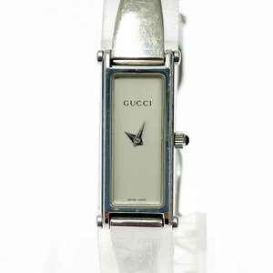 【1円スタート】GUCCI グッチ 1500L SS シルバー文字盤 クオーツ レディース腕時計 ジャンク 352774