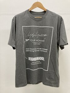 YOHJI YAMAMOTO x NEIGHBORHOOD T-Shirt 半袖 Tシャツ グレー M TN 1