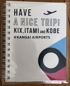 KIX オリジナルノート KANSAI AIRPORTS メモ帳 新品未使用 関西国際空港