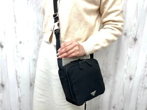 極美品 PRADA プラダ テスート ショルダーバッグ ウエストポーチ ハンドバッグ バッグ ナイロン 黒 3WAY 79095Y