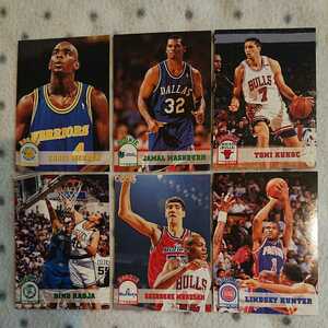 1994 HOOPS ☆ ROOKIE CARD 6枚セット ☆ CHRIS WEBBER , JAMAL MASHBURN , TONI KUKOC , DINO RADJA , GHEORGHE MURESAN , LINSEY HUNTER