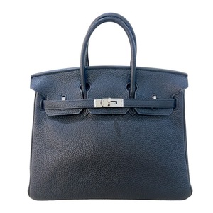 エルメス HERMES バーキン25 □M刻印　(2009年製) ブラック シルバー金具 トゴ ハンドバッグ レディース 中古