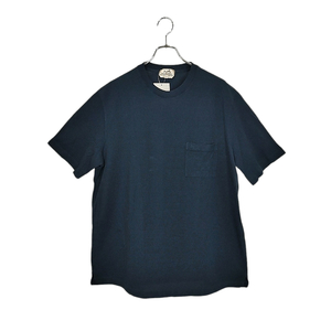 Hermes エルメス H胸 刺繍 ポケット 100％ コットン 半袖 Tシャツ H072025HA01XS XXXL ネイビー