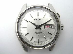 1000円スタート 腕時計フェイスのみ SEIKO セイコー BUSINESS BELL 4006-7010 自動巻 AT シルバー文字盤 デイデイト ラウンド 5 K①932