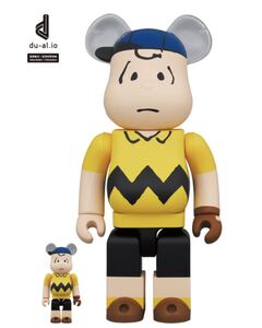 Be@rbrick MLB x PEANUTS Charlie Brown NEW YORK METS 100% & 400%ベアブリック MLB スヌーピー チャーリー ブラウン ニューヨーク メッツ