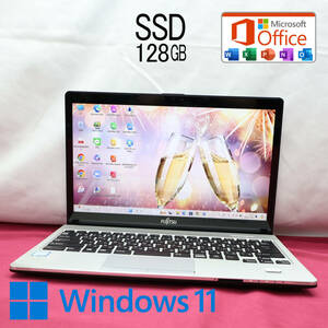 ★超美品 高性能8世代4コアi5！SSD128GB★S938/S Core i5-8350U Webカメラ Win11 MS Office 中古品 ノートPC★P74216