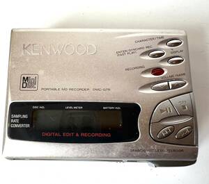 KENWOOD DMC-G7R ポータブル録音再生MDプレイヤー検カセットデッキテープ家電昭和レトロスピーカーレコードスピーカーラジカセ