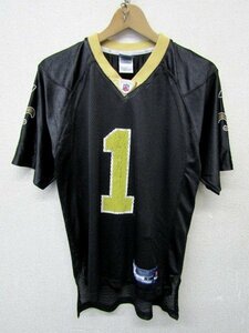 V1961：NFL Reebok #1 JEFFERSON リーボック ユニフォーム 黒 L アメフト アメフトシャツ ゲームシャツ:35