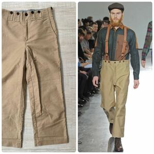 12aw 2012 JUNYA WATANABE COMME des GARCONS MAN ジュンヤワタナベ ギャルソン マン HERVIER モールスキン 弱 サルエル パンツ サイズ XS