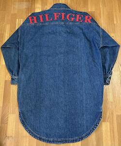 未使用品 ITALY製 HILFIGER COLLECTION オーバーサイズデニムシャツ デニムワンピース 2017 コレクション