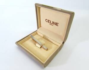 CELINE セリーヌ ネクタイピン タイピン メンズ ブランド アクセサリー スーツ 小物 ファッション小物 服飾小物 ケース付 S36