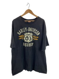 HARLEY DAVIDSON◆Tシャツ/3XL/コットン/BLK