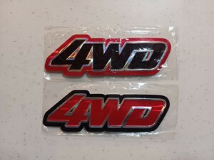 ２枚セット★４WD★ステッカー