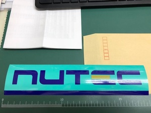 ＮUTEC　 ニューテック 　オリジナル ステッカー １枚　　　サイズ　２５センチ　×　５．５センチ　⑩⑩⑩　☆☆☆☆ 10