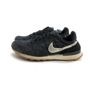 s■【24.5cm】ナイキ/NIKE 828407 インターナショナリスト スニーカー■黒/LADIES/43【中古】