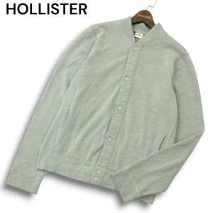 HOLLISTER ホリスター 秋冬 裏起毛★ スウェット ジャケット Sz.M　メンズ グレー　A4T12568_B#N