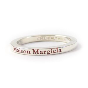 美品★Maison Margiela 11 メゾンマルジェラ11 SM1UQ0063 SV925 ロゴデザイン リング・指輪 シルバー 箱付き 伊製 重量2.1g レディース