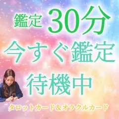 タロット占いすぐチャット鑑定！時間内質問放題プラン30分( ¨̮ )