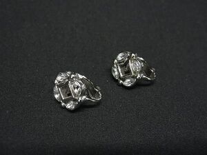 ■美品■ GIVENCHY ジバンシィ クリップ式 イヤリング アクセサリー レディース シルバー系 DG1225