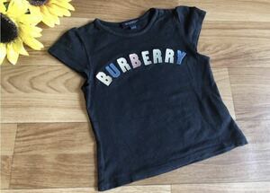 バーバリー 半袖Tシャツ カットソー 100 BURBERRY カラフル ロゴ 刺繍