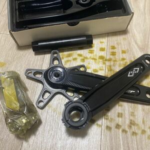 レア CNC GXP クランク 170mm グラベルロード MTB PCD110スパイダー付き 中古BBセット シマノ互換　軽量 丈夫 黒 24mmシャフト