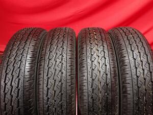 中古タイヤ 145/80R12 80/78N 4本セット ブリヂストン K370 BRIDGESTONE K370 9.5分山★n12 エブリィ NV100 クリッパー ミニキャブ