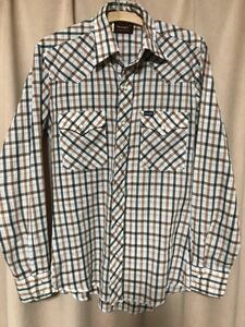 USED 80s WRANGLER WESTERN SHIRT MADE IN USA 中古 80