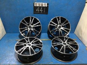 〈441〉ホイール4本セット　Laffite 15インチ6J オフセット+43 PCD 5H114.3 ハブ73mm ボルト穴13mm