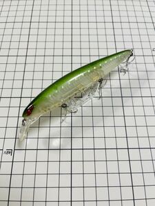 レイダウンミノーMID110SP BR-75BBクリアーウォーターグリーン ノリーズ LAYDOWN MINNOW MID 110SP NORIES ジャークベイト 廃盤カラー 希少