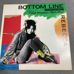 LPレコード　REBECCA　レベッカ　BOTTOM　LINE