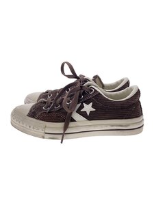 CONVERSE◆ローカットスニーカー/23cm/BRW/スウェード/1CL801