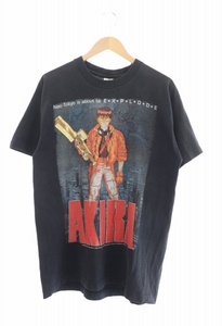 ヴィンテージ VINTAGE 80s～90s AKIRA KANEDA EXPLODE TEE Fruits Of The Loom アキラ 金田 エクスプロード Tシャツ アニメT 半袖 L 黒 ブ